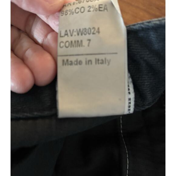 R13 Moto Skinny Jeans Women's Size 28 Black Denim Distressed Vintage Style Italy - Picture 16 of 16